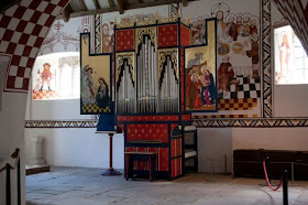 The St Teilo organ in situ in St Teilo's Church at St Fagans