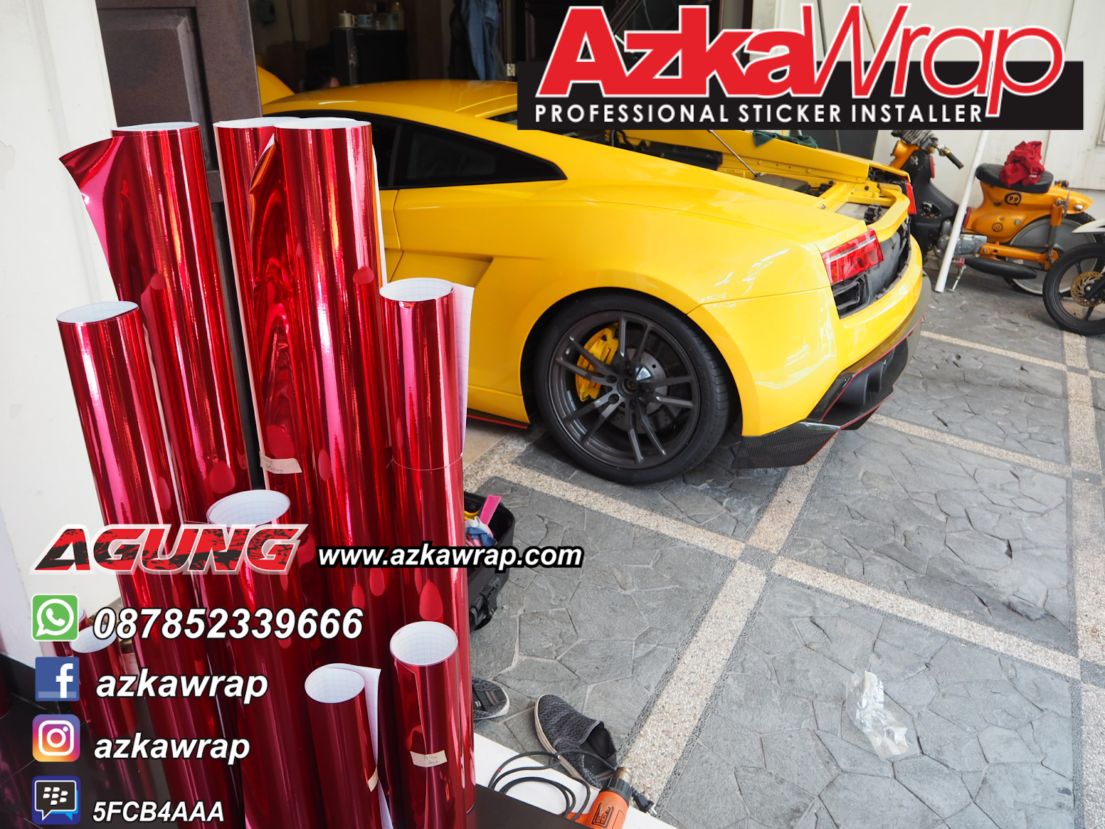 Sticker Mobil Keren Surabaya AzkaWrapcom