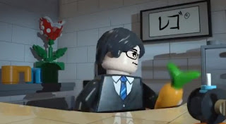 Lego Iwata olha a sua Lego cenoura. Queremos o Iwata jogável em Lego City!