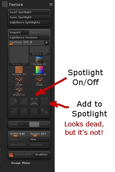 Image showing Spotlight Buttons