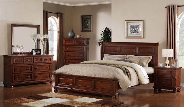 dark brown mahogany wooden lexington bedroom furniture with some vanities