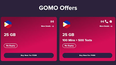 GOMO Prepaid Offers