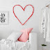 Valentine's Day idea - Original wall decoration with giant heart