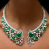 Emerald diamond choker necklace 