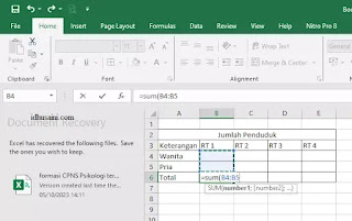 Cara Mudah Menjumlahkan Di Excel