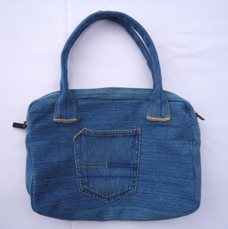 How To Make A Woven Denim Bag Out Of Recycled Jeans