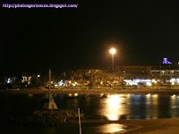 Vista nocturna de la playa de las Vistas - Night view of the beach of Las Vistas