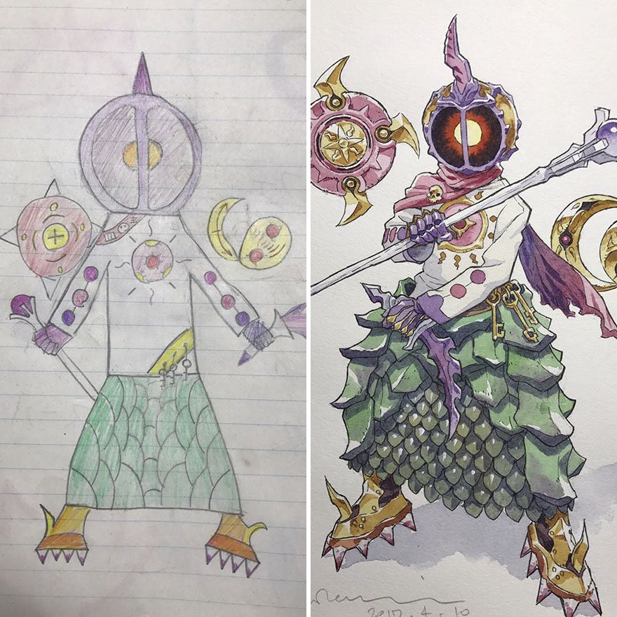 Amazing Father Turns His Son’s Drawings Into Anime Cartoon, And The Result Is Spectacular