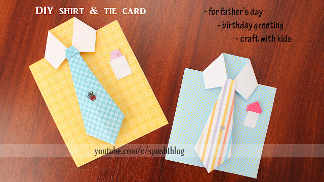 DIY shirt and tie card fathers day birthday