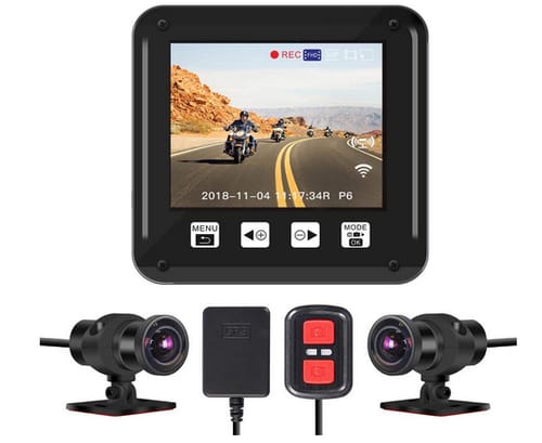 VSYSTO FHD Front and Rear Motorcycle Camera