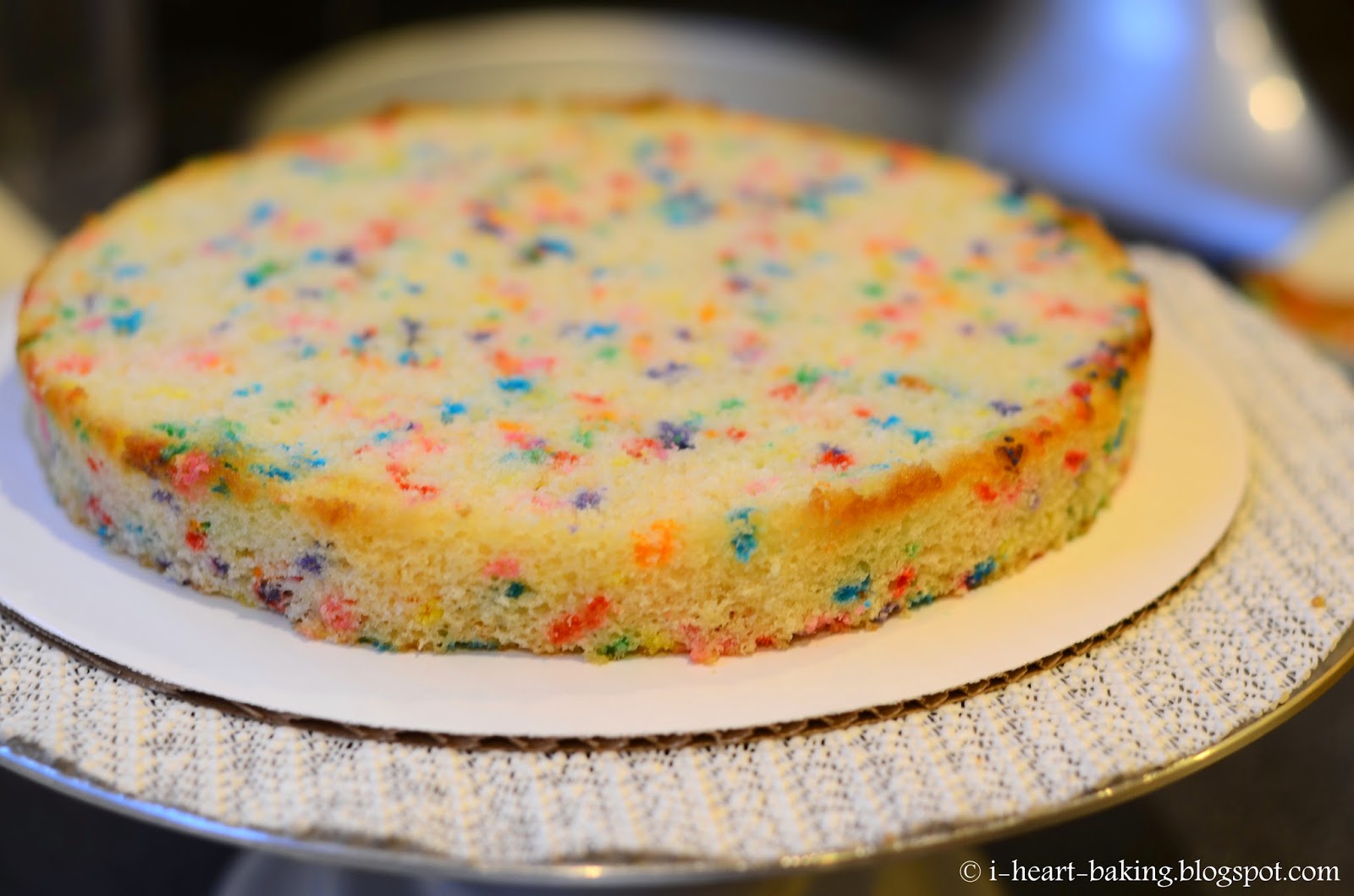i heart baking!: naked funfetti layer cake