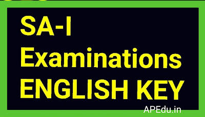 SA-I Examinations 6th-to-10th-class-English-Key-papers-2019