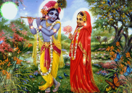 Sri Sri Radha Krishna in the Spiritual Sky