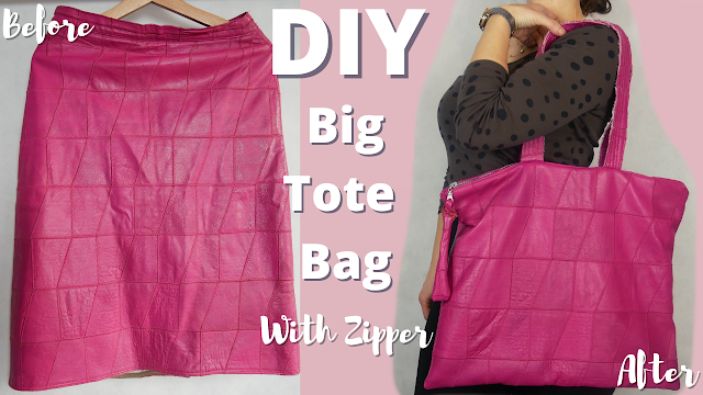 diy sewing big tote bag