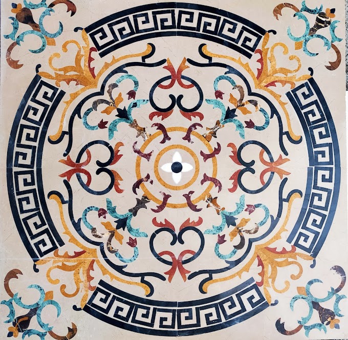 Marble fency phool design 4×4 with price