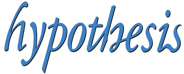 What is hypothesis and State relation between theory and hypothesis