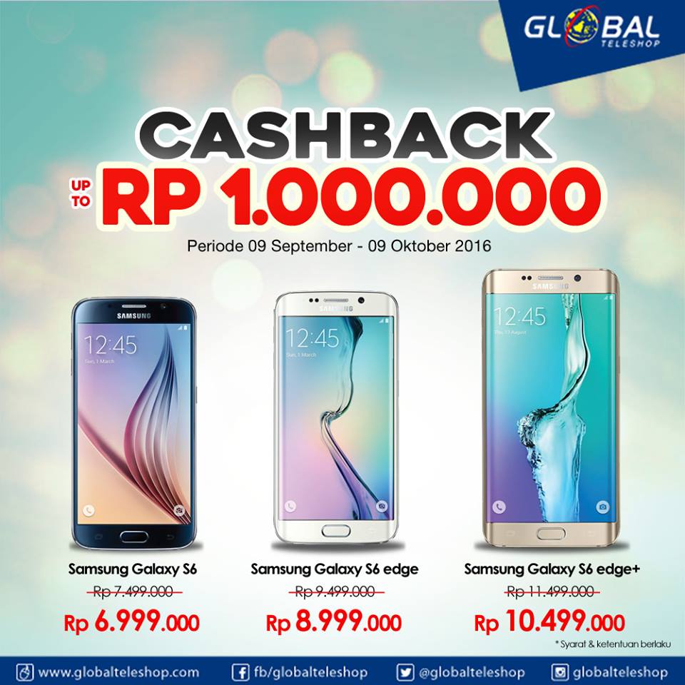 Promo Samsung Galaxy Terbaru 2016 di Global Teleshop dan 