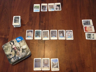 Timeline card game in play