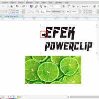 Cara memasukan gambar pada TEXT atau tulisan CorelDRAW