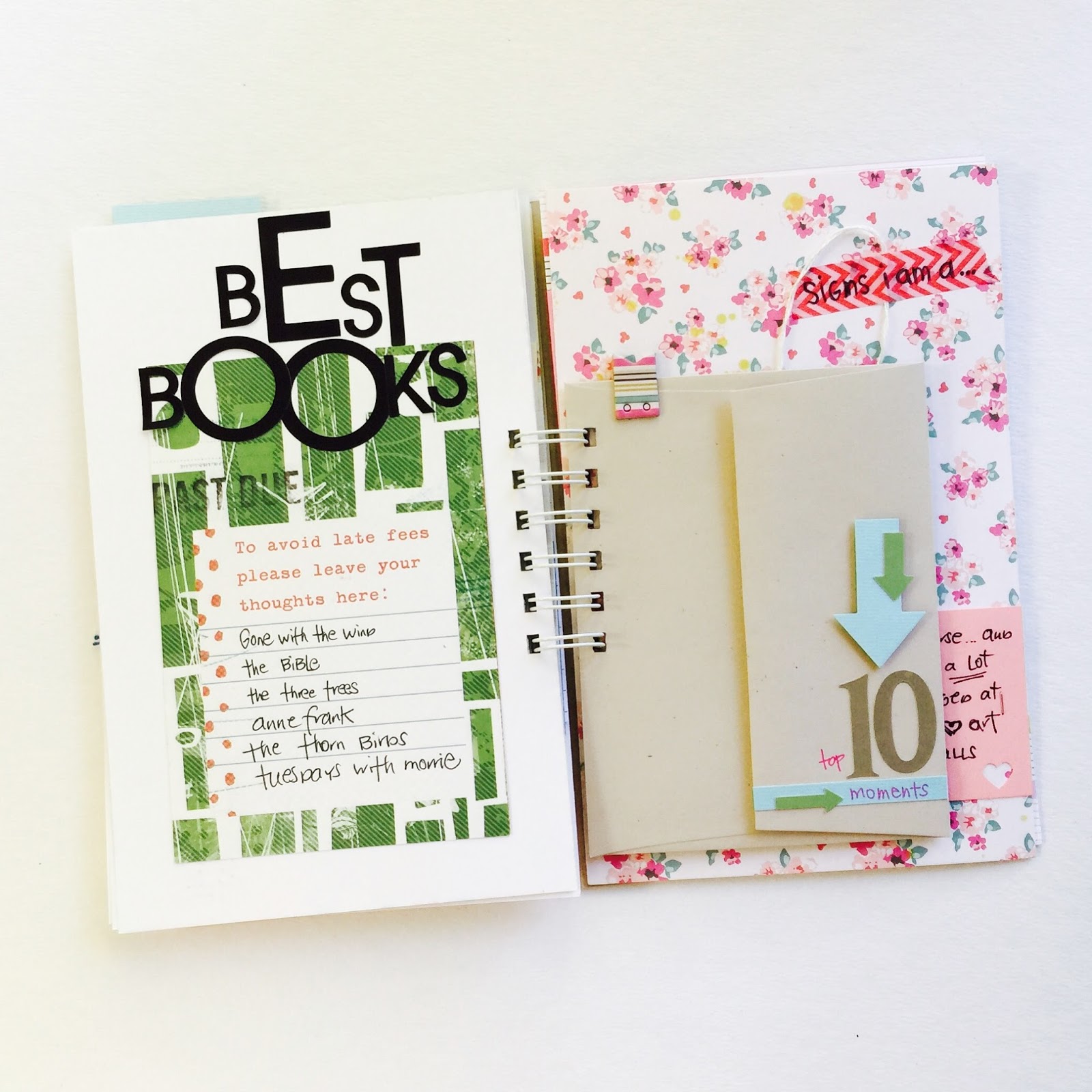 #lists #books #listersgottalist #minialbum #top10 #10 #envelope #washitape