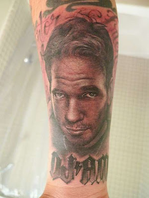  Kat Von D of DJ AM Portrait Tattoos I've always found it a little weird 