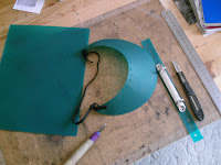 how to make a green eyeshade visor