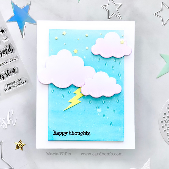 video tutorial,cards,ink,cardmaking,stamping,Tonic Studios USA,Cardbomb,maria willis,paper,Tonic Studios,Shoot for the Stars,stamps,Shoot for the Moon,Tonic Studios Stamp Club,