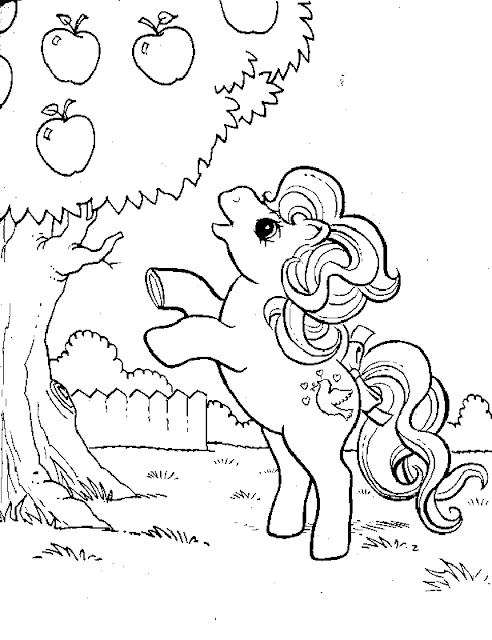 Little pony coloring set