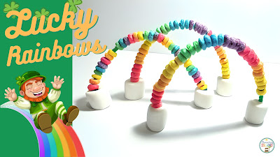 Image of a March STEM challenge, Lucky Rainbows