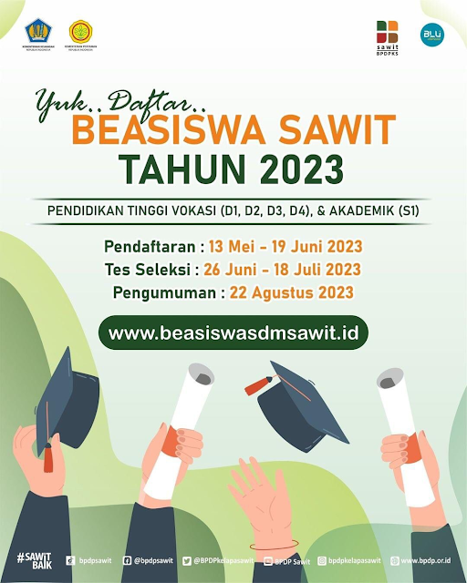 Beasiswa SDM Sawit Tahun 2023