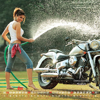 Preity in Daboo Ratnanai Calendar