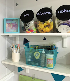 Ideas for organizing a small craft room using Cricut vinyl