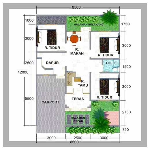 5 DESAIN RUMAH 8x12 - DESAIN RUMAH137