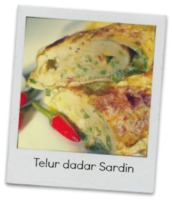 Telur dadar Sardin - Koleksi Resepi Atkins Lynn Mohd