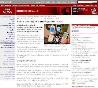 BBC News Nokia Maps