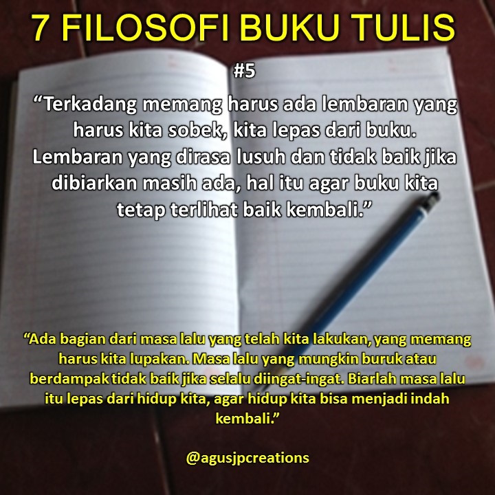 Kata Kata Bijak Filosofi Buku Tulis AJP Creations