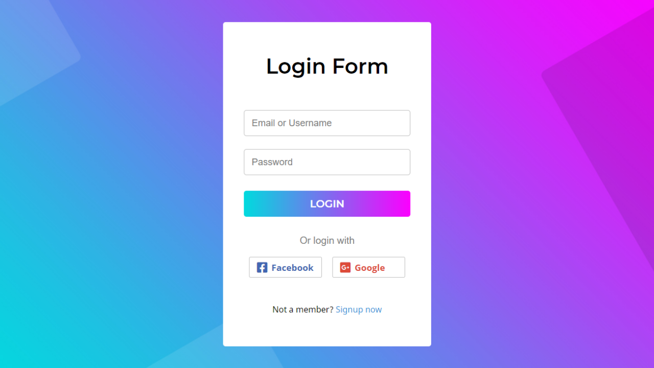 Animated Login Form Using Html Css Javascript Animated Login Form Using Html Css Javascript