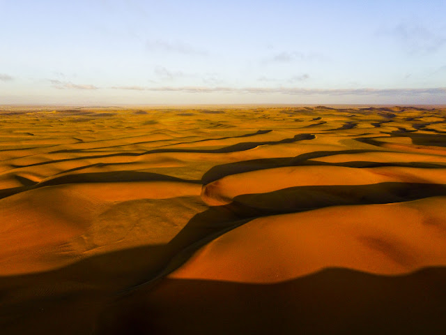 Namibia: Atlantic Ocean and Sand Dunes near Swakopmund