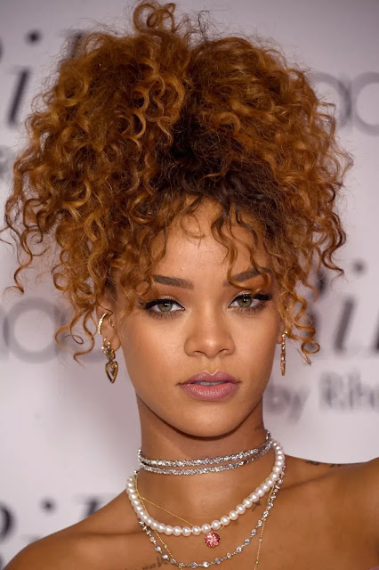 Rihanna Blonde Spiral Curls