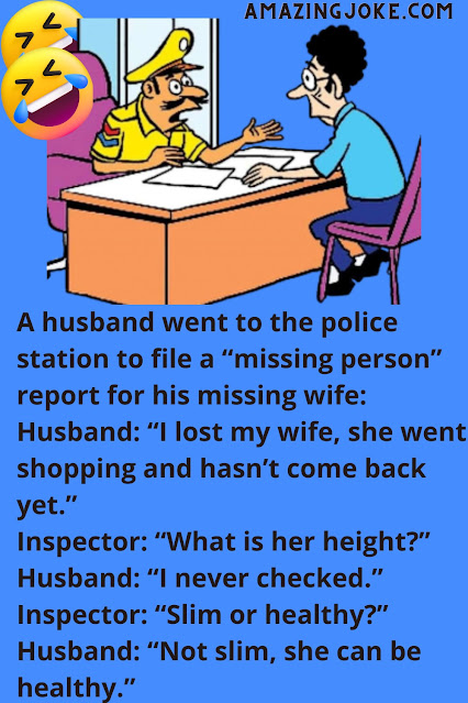 A husband went to the police station
