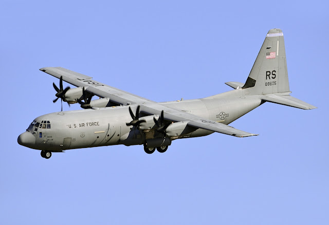 USAF Lockheed Martin C-130J Super Hercules Approaching