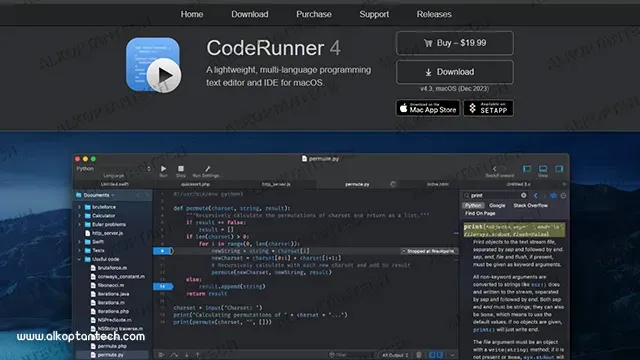 CodeRunner هي بيئة برمجة مدعومة بالذكاء الاصطناعي