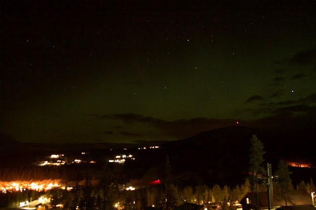 nyår, fyverkri, Jämtland, natt, norrsken, Bydalen, Bydalsfjällen, Drommen, Hovde, skidanläggning