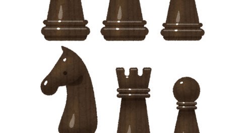 いろいろなチェスの駒のイラスト 黒 かわいいフリー素材集 いらすとや
