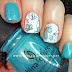 Nail Art of the Day: Blue Daisies