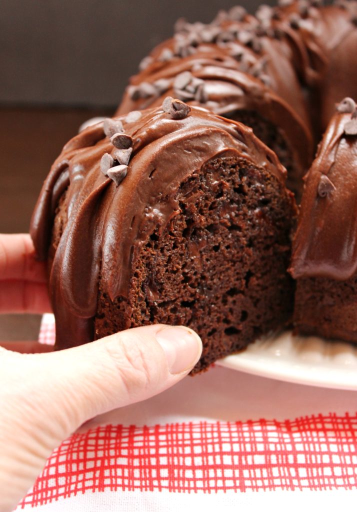 If you’re a chocolate lover through and through, you’re going to literally do flips for this Chocoholic Bundt Cake! I pretty much did!