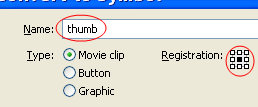registration point of the movieclip