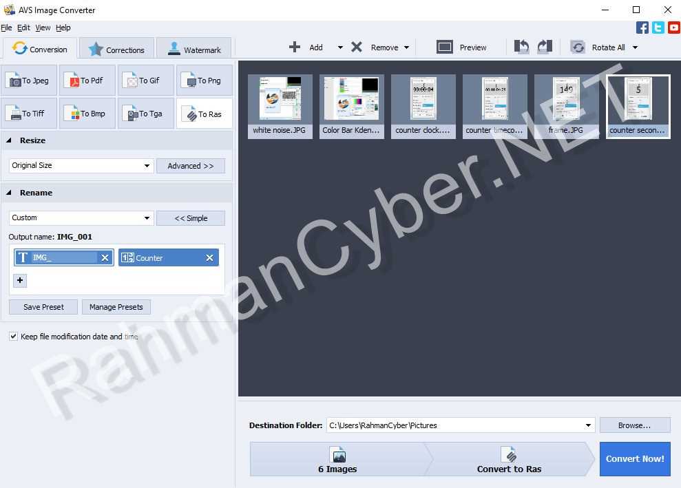 CONVERT RAS AVS CONVERTER