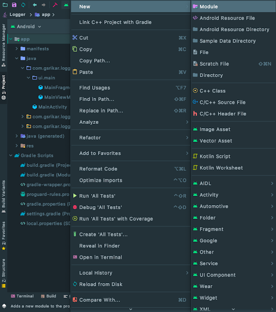 Create New Module From Module