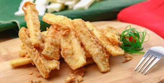 resep stick ubi goreng tepung, makanan ringan (cemilan) enak dan menyenangkan untuk di rumah atau di kantor